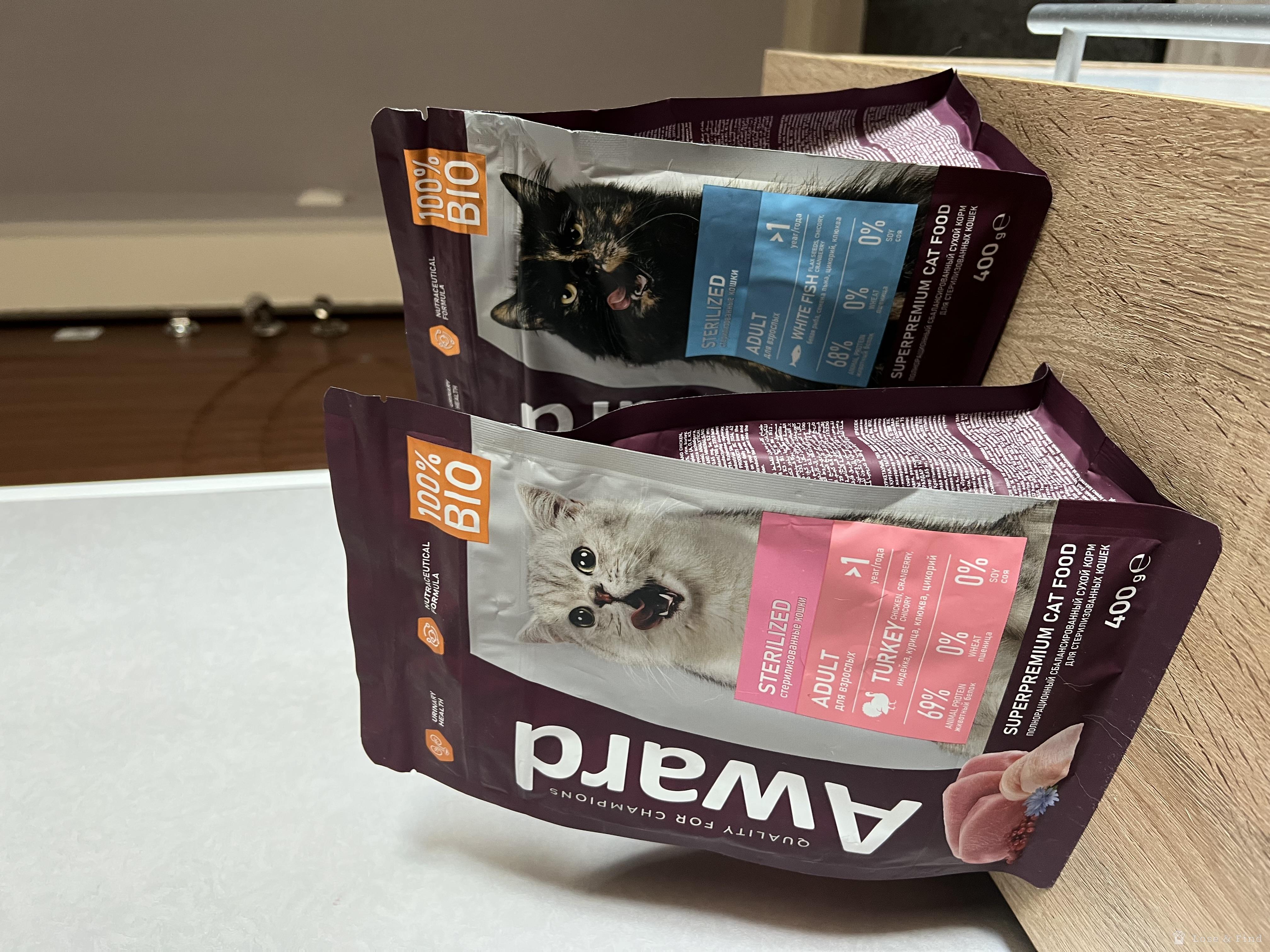 Корм award для стерилизованных кошек